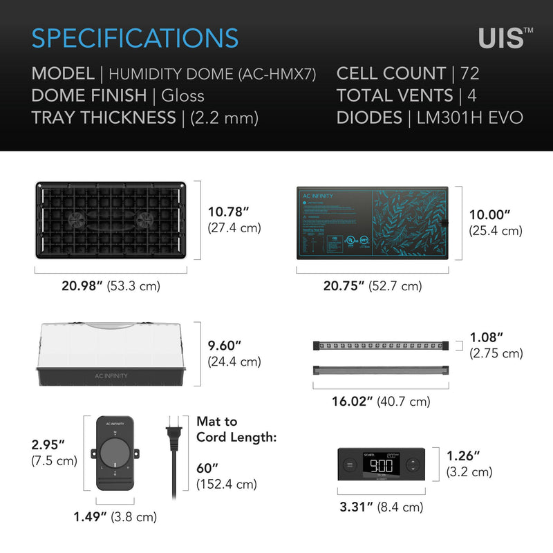 AC Infinity GERMINATION KIT w/ Grow Lights, Heat Mat - Large - Default Title
