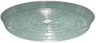 Clear Plastic Saucers - 6"
