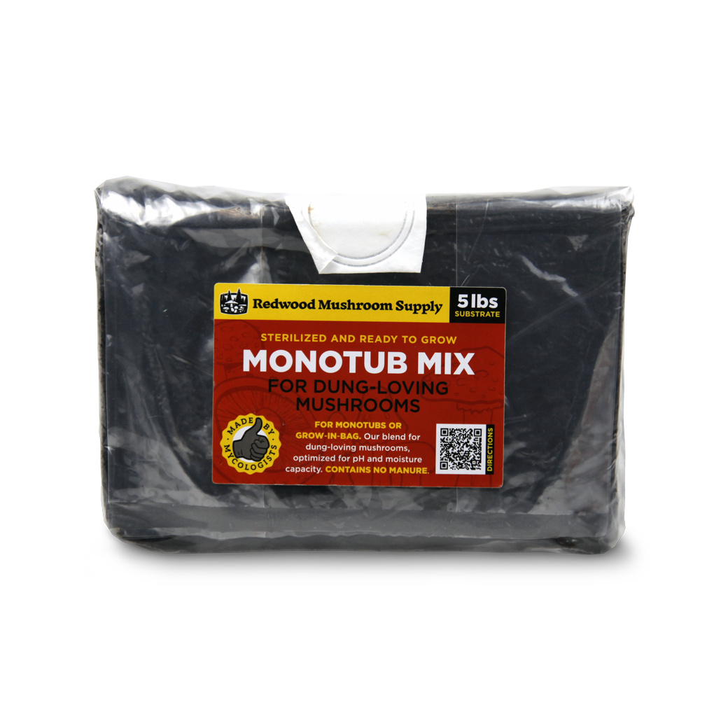 Redwood Mushroom Supply - Monotub Mix CVG Sterilized Substrate
