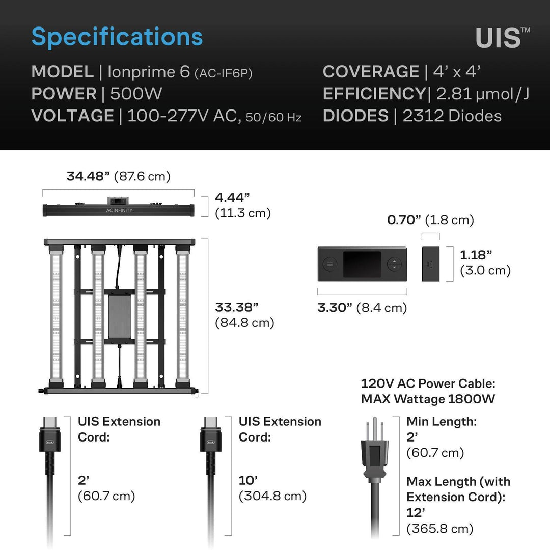 IONPRIME 6 - Adjustable-Angle Full Spectrum LED