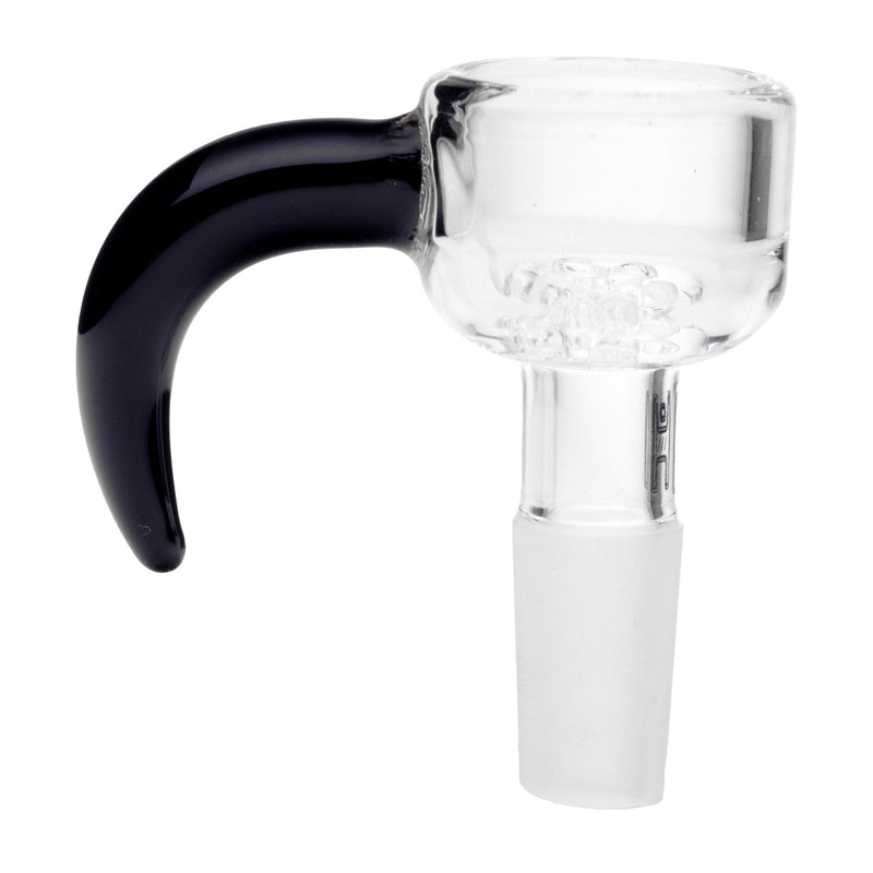 Human Grade Horn Flower Bowl - 14mm - Clear
