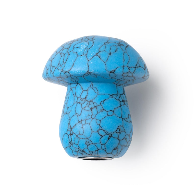 Gemstone Shroom Pipe - Blue Turquoise