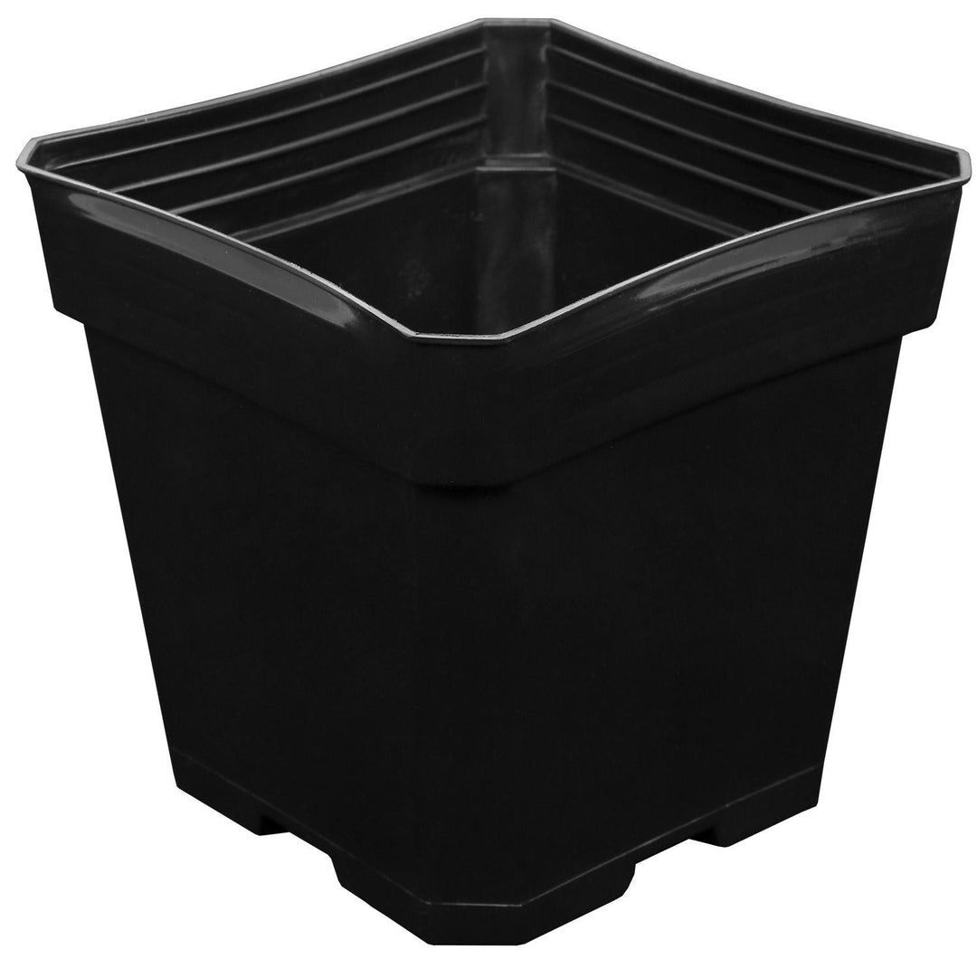 Gro Pro Black Square Pots BLOW MOLDED