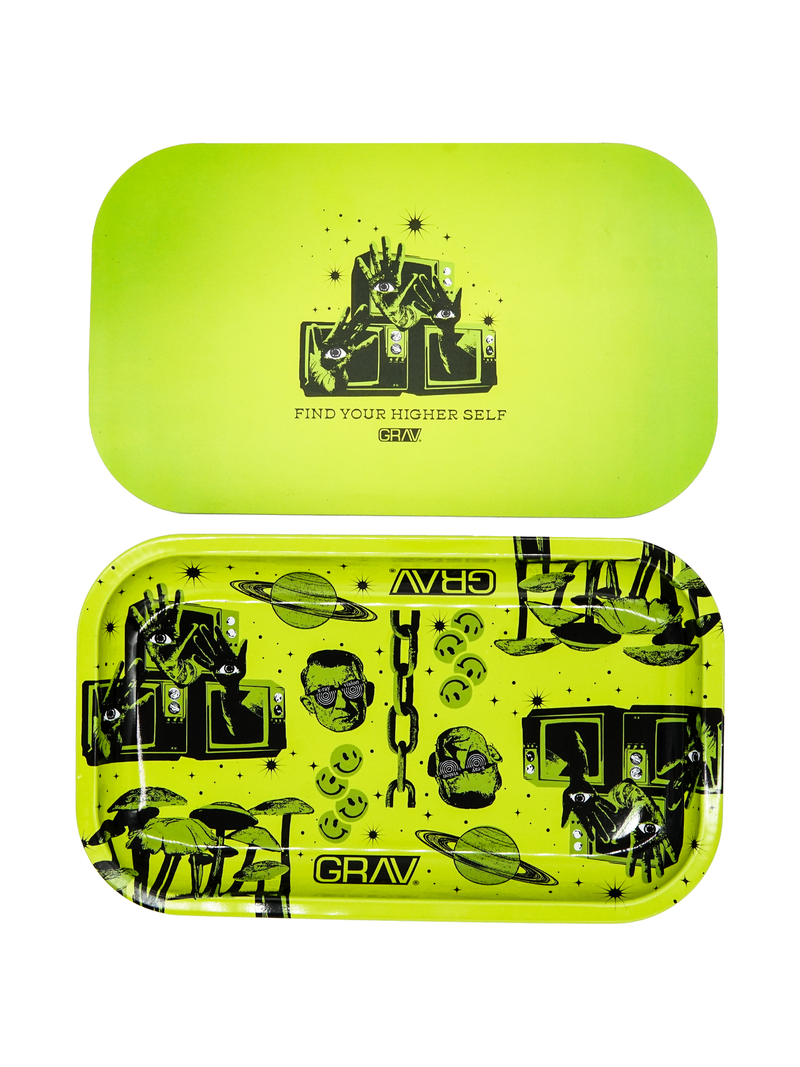 GRAV Metal Rolling Tray w/ Magnetic Lid - Default Title