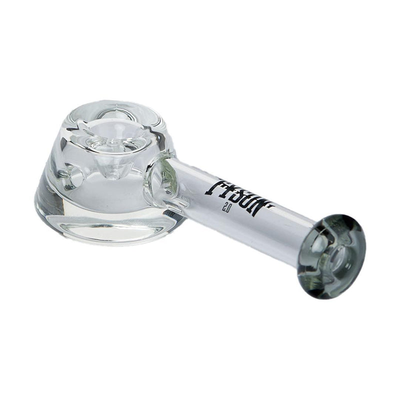 Dynamite Hand Pipe - Clear - Charcoal
