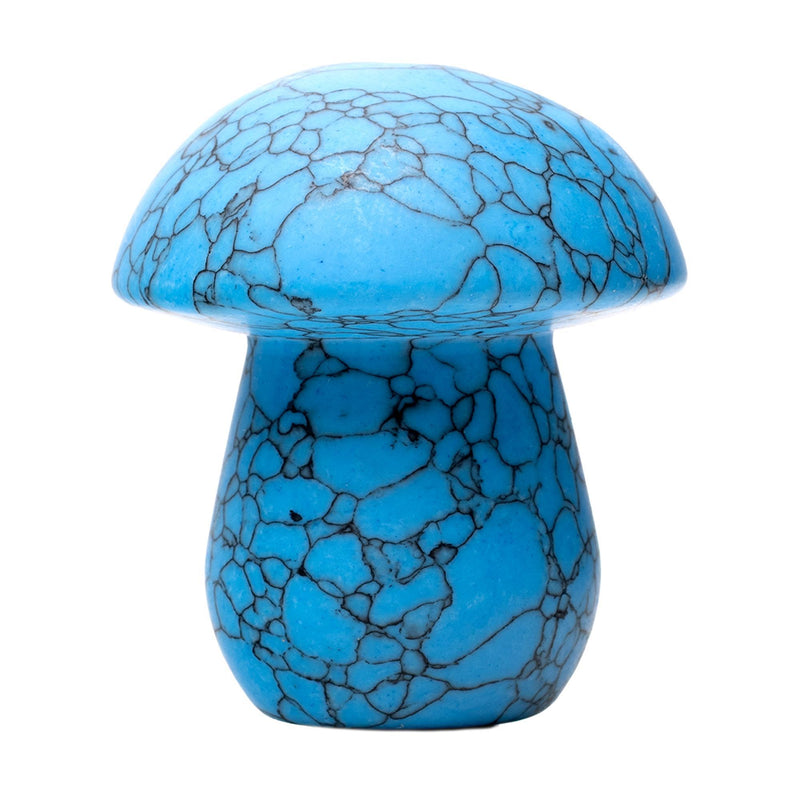Gemstone Shroom Pipe - Blue Turquoise
