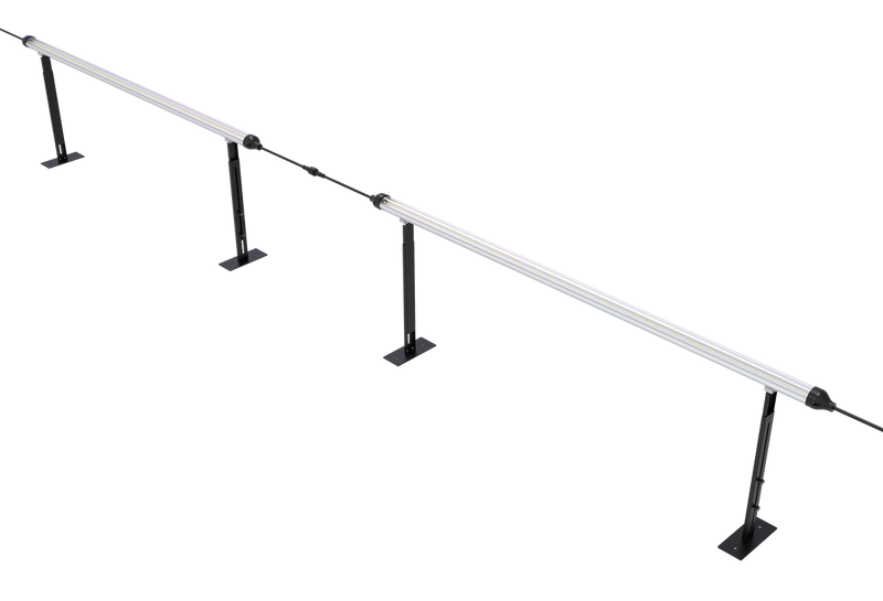 Mammoth Lighting - Clone and Inter-canopy LED grow light bar (2 bars per box) - 2 Light bars + 2 sets of stands 11" - 18" (4 legs)