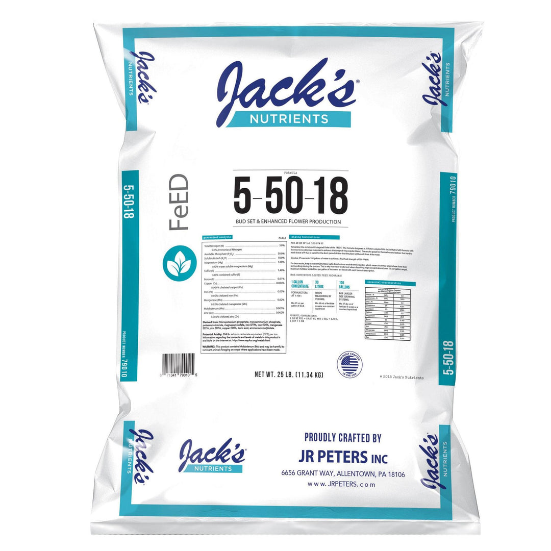 Jack's Nutrients 5-50-18 UltraViolet Fertilizer