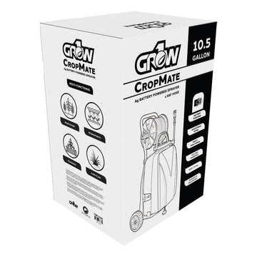GROW1 CropMate 10.5 Gallon Battery Powered Sprayer w/ Wheels