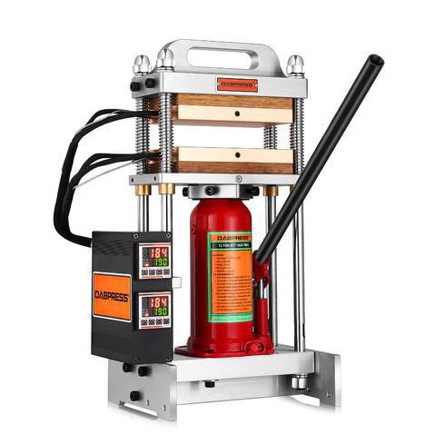 DABPRESS 12 TON BOTTLE JACK COMPLETE ROSIN PRESS WITH DUAL 4X7 HEATING PLATES - NO PUMP REQUIRED