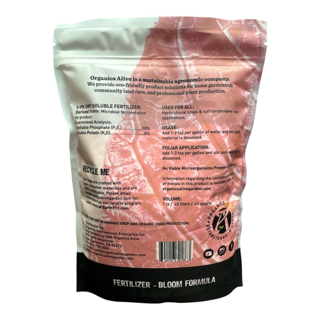 Organics Alive V-PK Dry Soluble 0-10-8