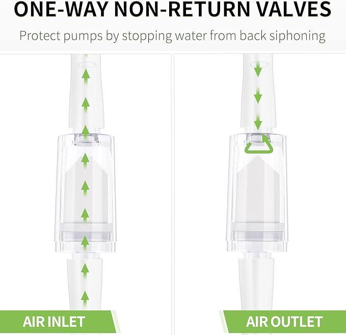 One Way Non-Return Check Valve for Air Pump - Single