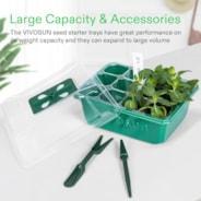 Vivosun - 12-Cell Seed Starter Kit with Humidity Dome - Default Title