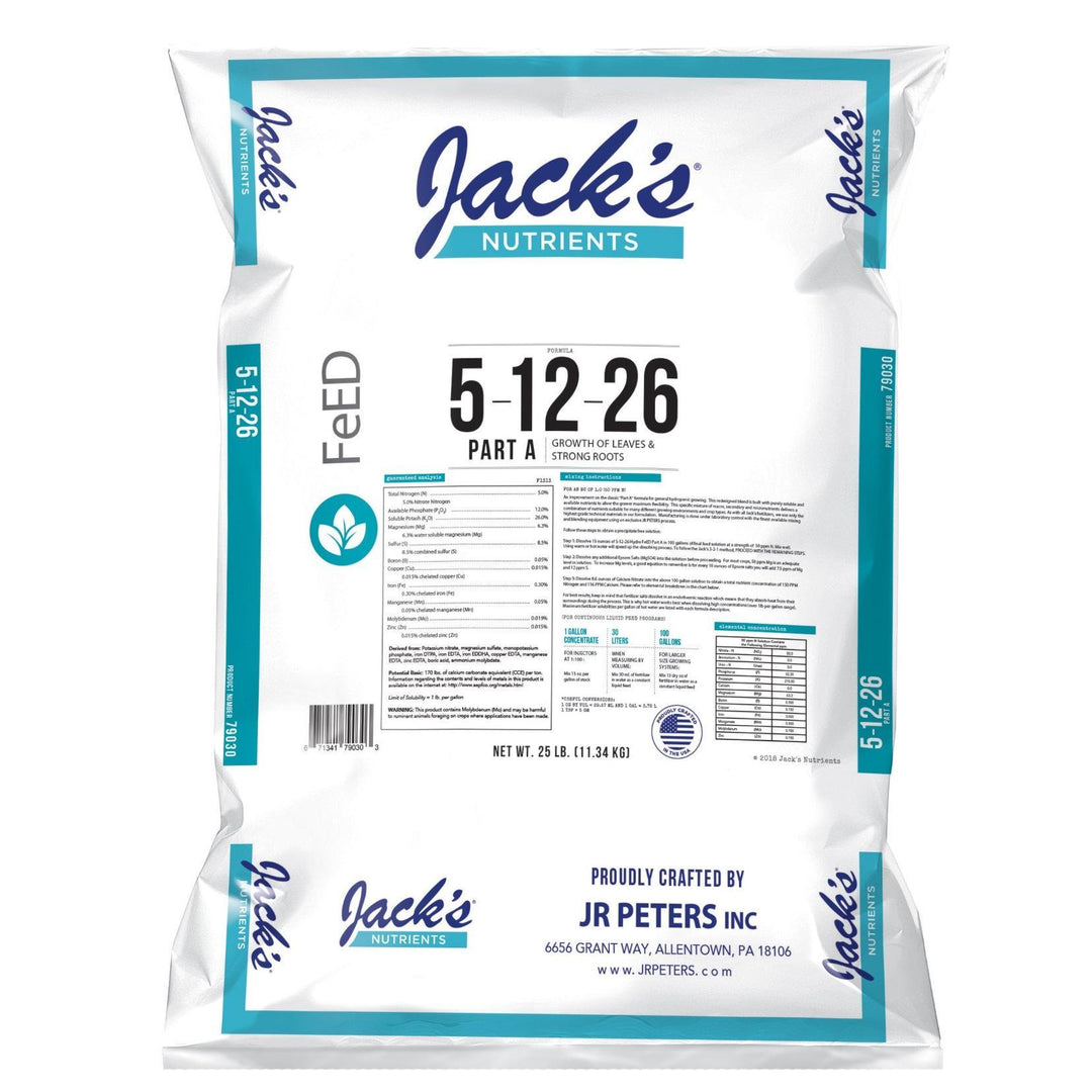 Jack's Nutrients 5-12-26 Part A Fertilizer