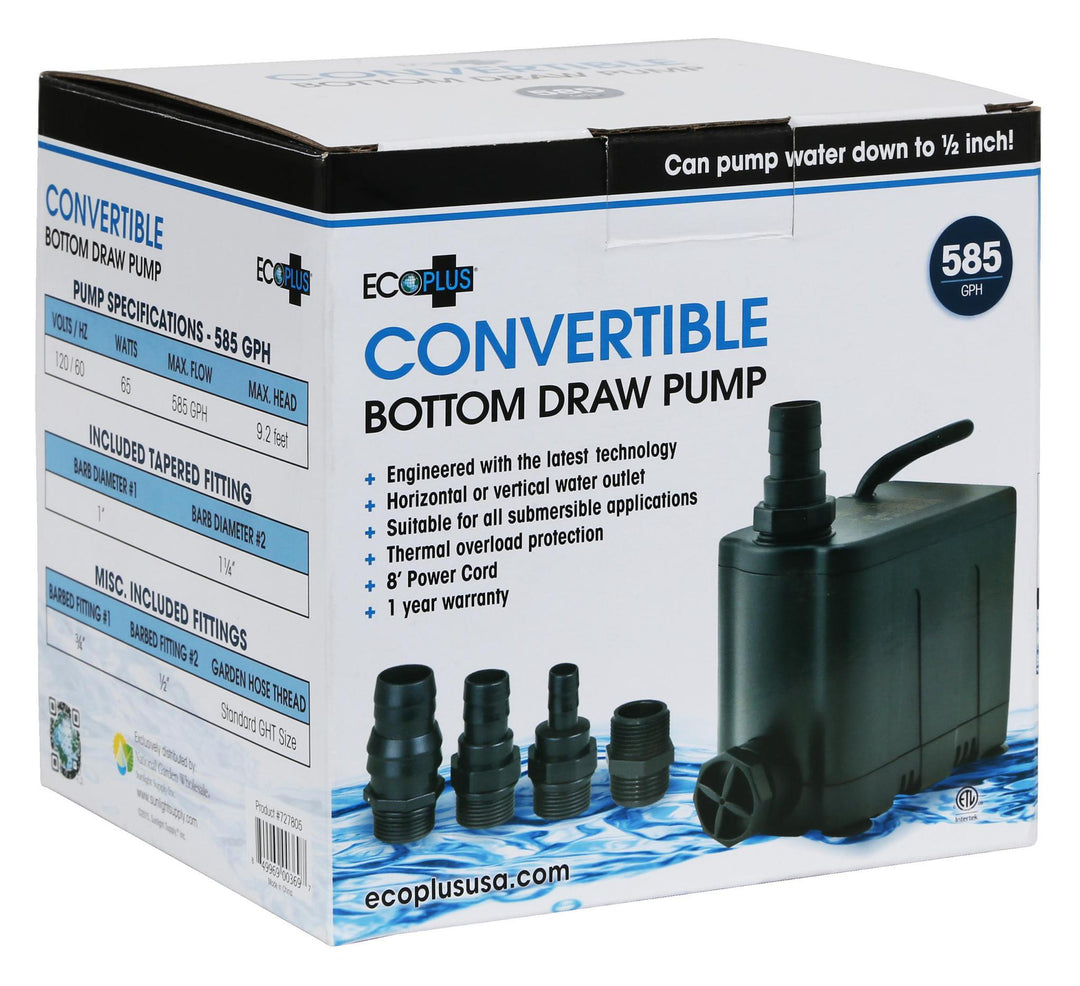 EcoPlus Convertible Bottom Draw Water Pump