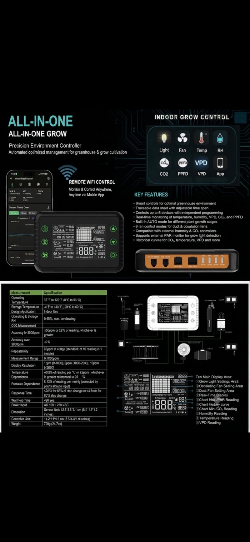 Mammoth Lighting - NEW (Green) Bluetooth LED Controller - Controller