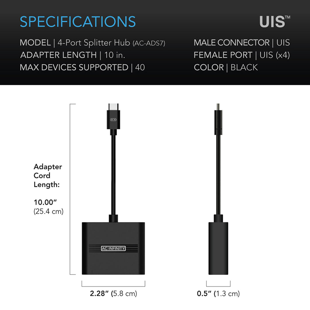 UIS SPLITTER HUB 4-PORT