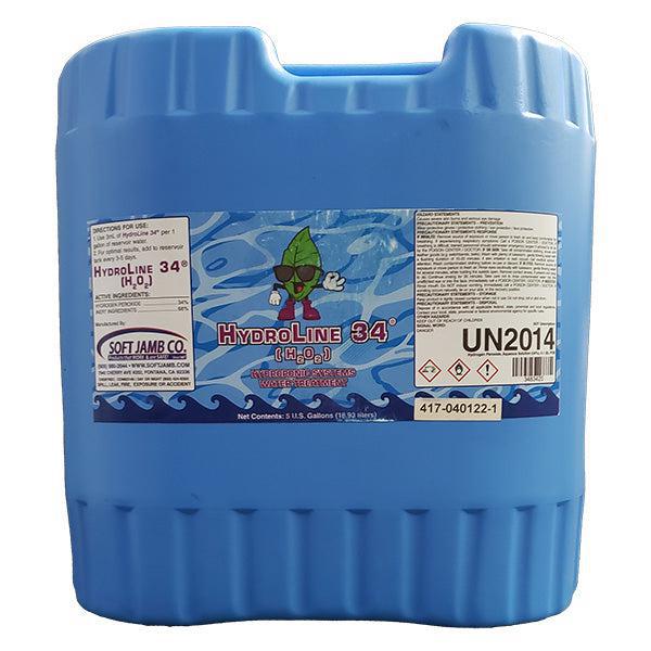 Hydroline Peroxide H2O2 - 34% - 5 Gallon