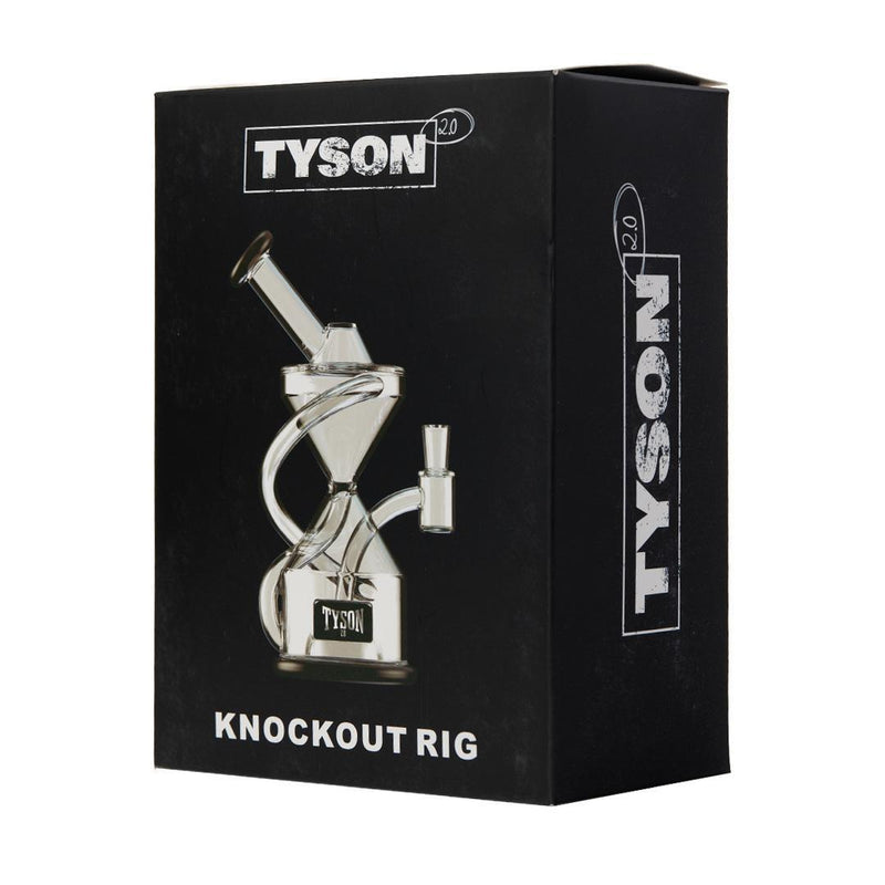 Tyson Knockout Dab Rig - Clear - Charcoal