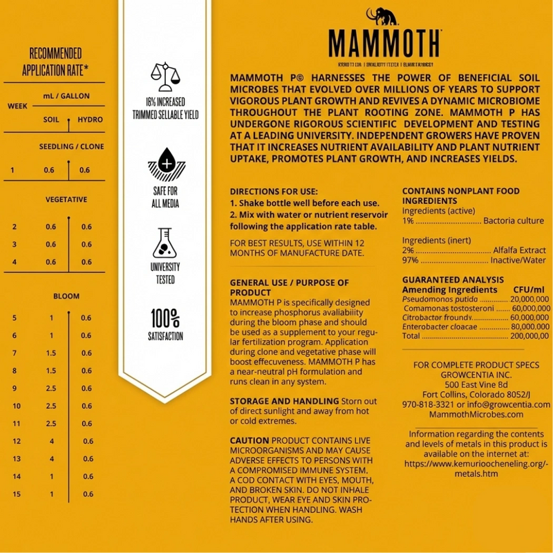 Mammoth P Active Microbials - 250 ml