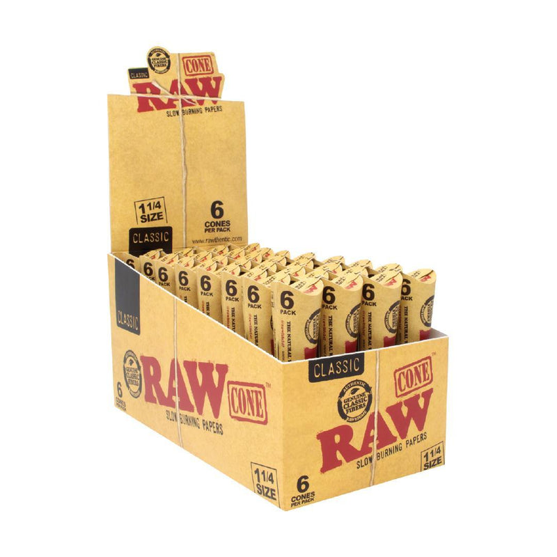 RAW Classic Cones - 1 1/4 - 6 Pack