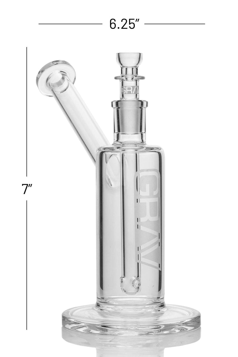 GRAV Upright Bubbler & Dab Rig - Clear