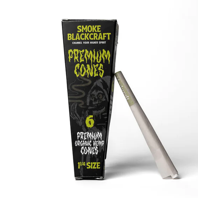 BlackCraft 1 1/4 Cones - Premium Organic Hemp