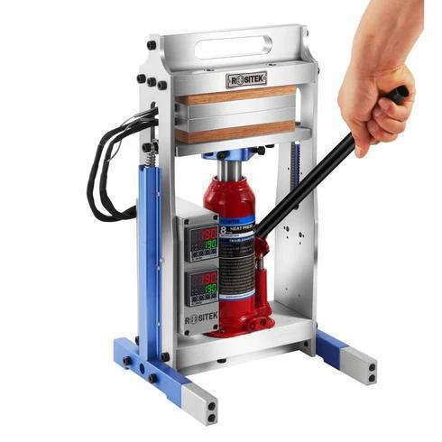 DABPRESS ROSITEK HYDRAULIC ROSIN PRESS - 8 TON BOTTLE JACK, DUAL 3X7 INCH HEATED PRESS PLATES