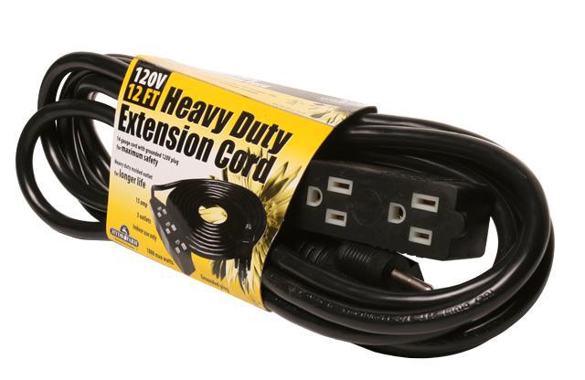Heavy Duty 3 Outlet Power Strip / Extension Cords