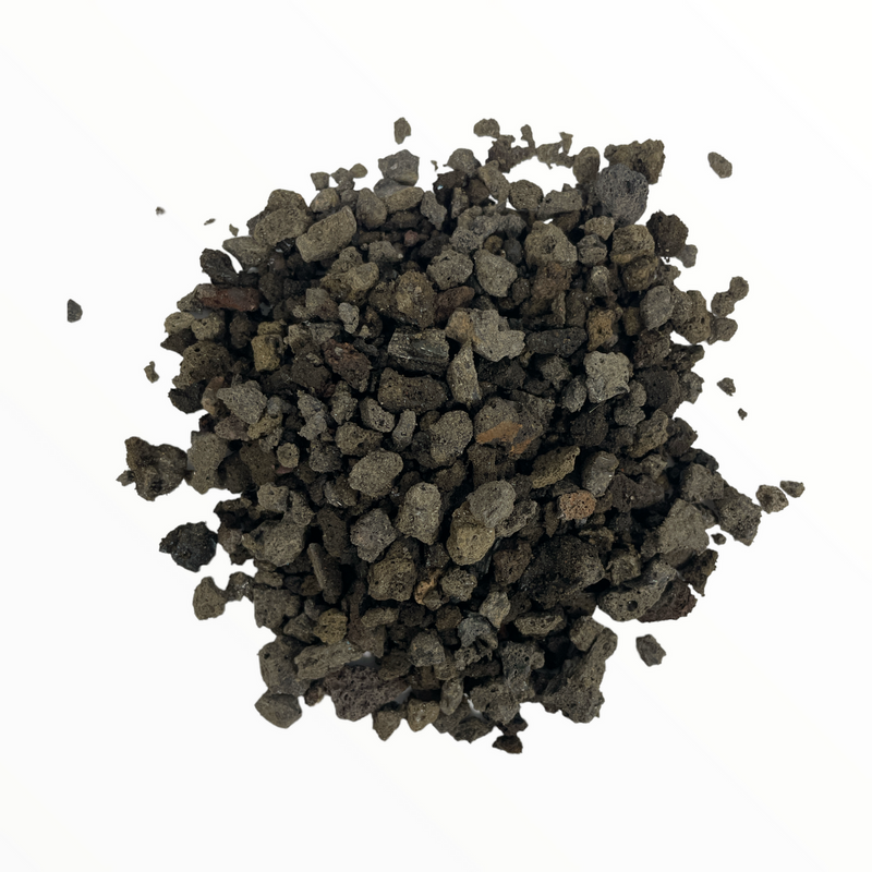 BuildaSoil Small Black Lava Rock - 1/2 Cubic Foot