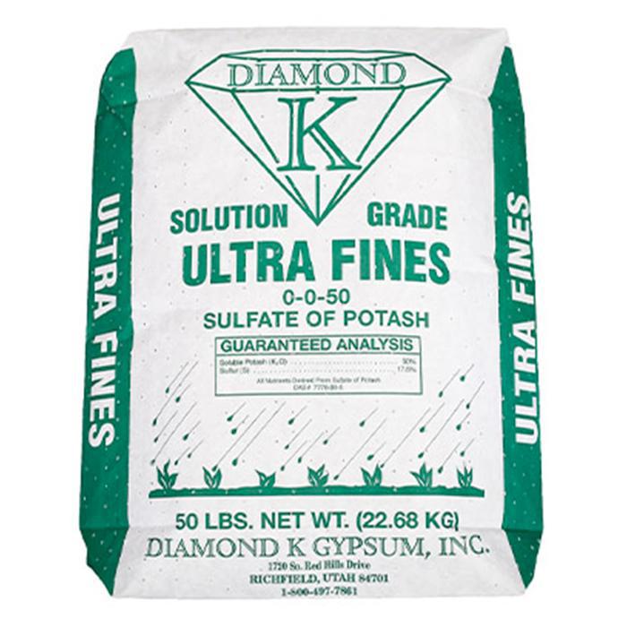 Diamond K Solution Grade Ultra Fines Sulfate Of Potash 0-0-50