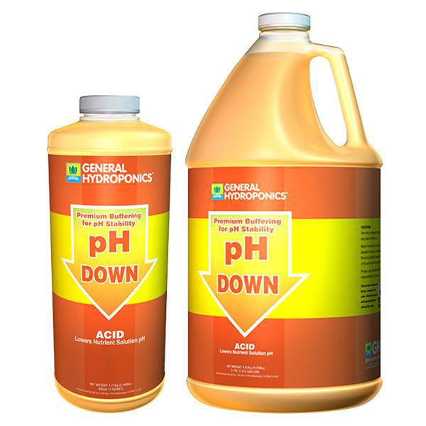 General Hydroponics pH Down Liquid - Pint