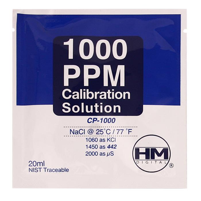 HM Digital TDS 1000 ppm calibration solution - 20 mL