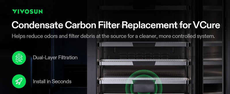 VCure  - Activated Carbon Filter Replacement - 5 - pack
