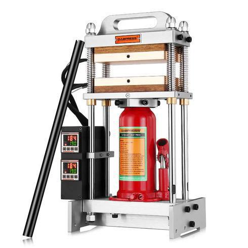 DABPRESS 12 TON BOTTLE JACK COMPLETE ROSIN PRESS WITH DUAL 4X7 HEATING PLATES - NO PUMP REQUIRED