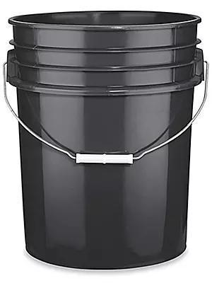 Black Plastic Bucket 3.5 Gallon