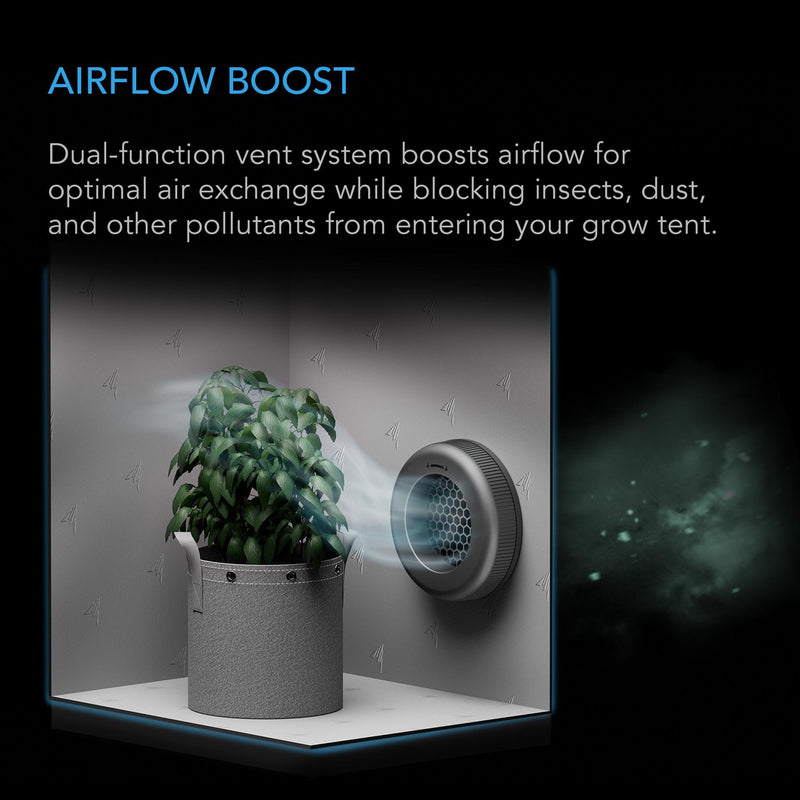 AC Infinity Grow Tent Duct Vent Attachment - 6-Inch 2 Pack