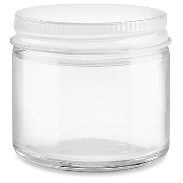 Clear Straight-Sided Glass Jars