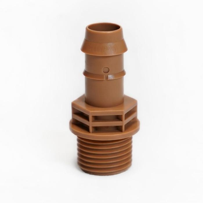 GROW1 MPT Male Thread Connector 17mm Adapters - 1/2" - Single