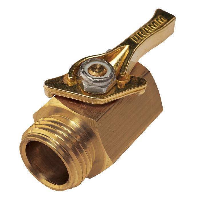 DRAMM Heavy-Duty Brass Shut-Off Valve
