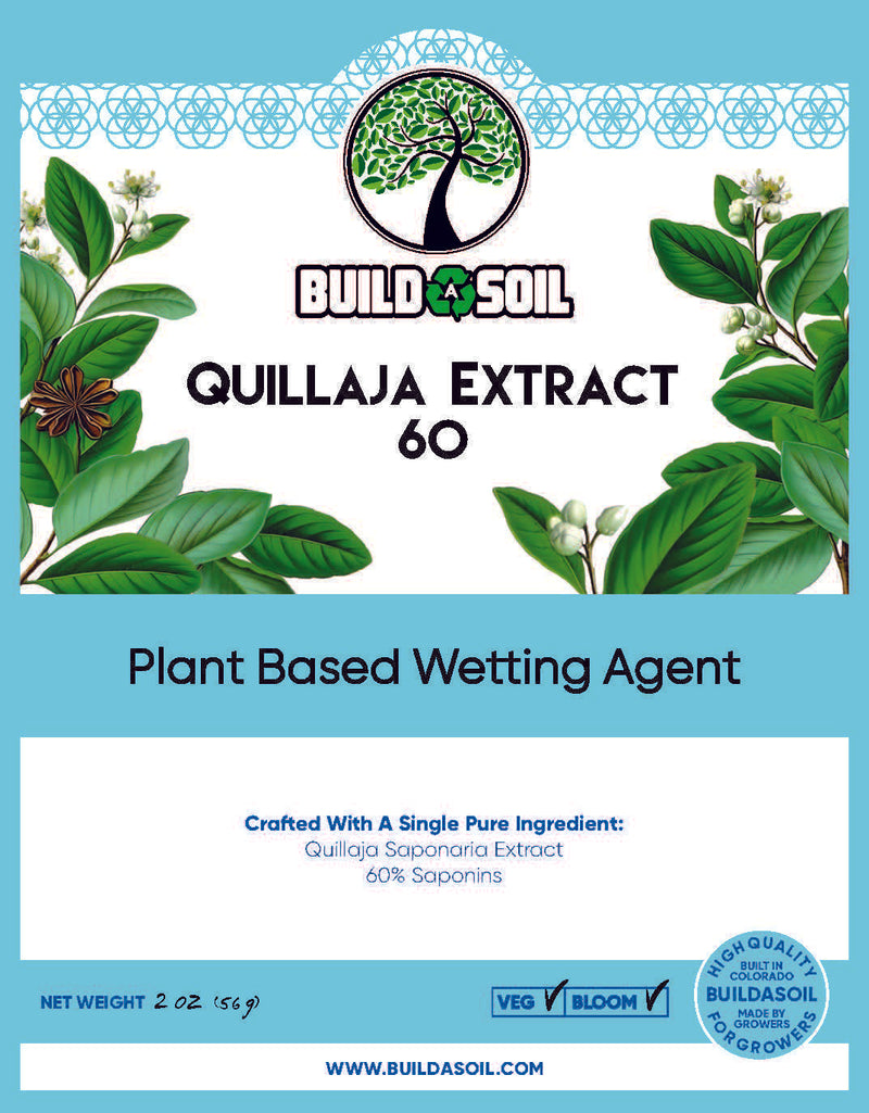 BuildASoil Quillaja Saponaria Extract Powder 60% - 2 oz