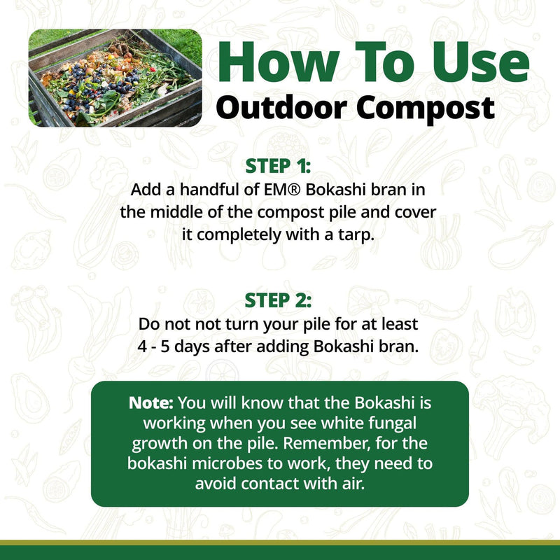 EM Premium Bokashi Compost Starter - 2 lb