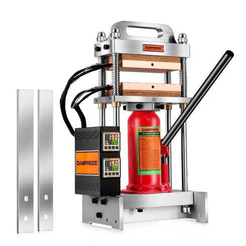 DABPRESS 12 TON BOTTLE JACK COMPLETE ROSIN PRESS WITH DUAL 4X7 HEATING PLATES - NO PUMP REQUIRED