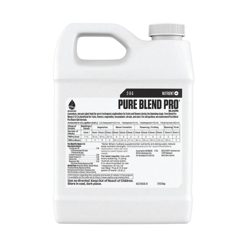 Botanicare Pure Blend Pro Bloom - 2.5 Gallon