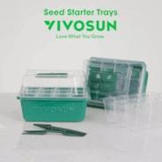 Vivosun - 12-Cell Seed Starter Kit with Humidity Dome - Default Title
