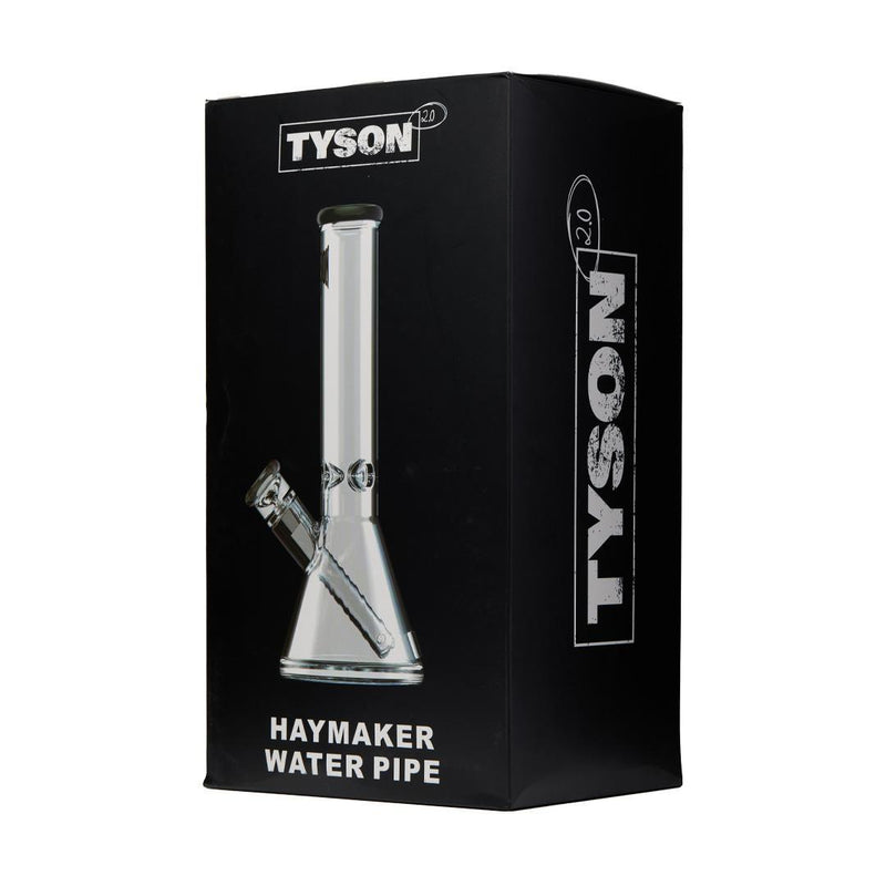 Haymaker Water Pipe - Clear - Charcoal