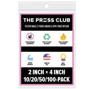 The Press Club Rosin Bags - 2" x 4" - 5 Micron - 10 Pack