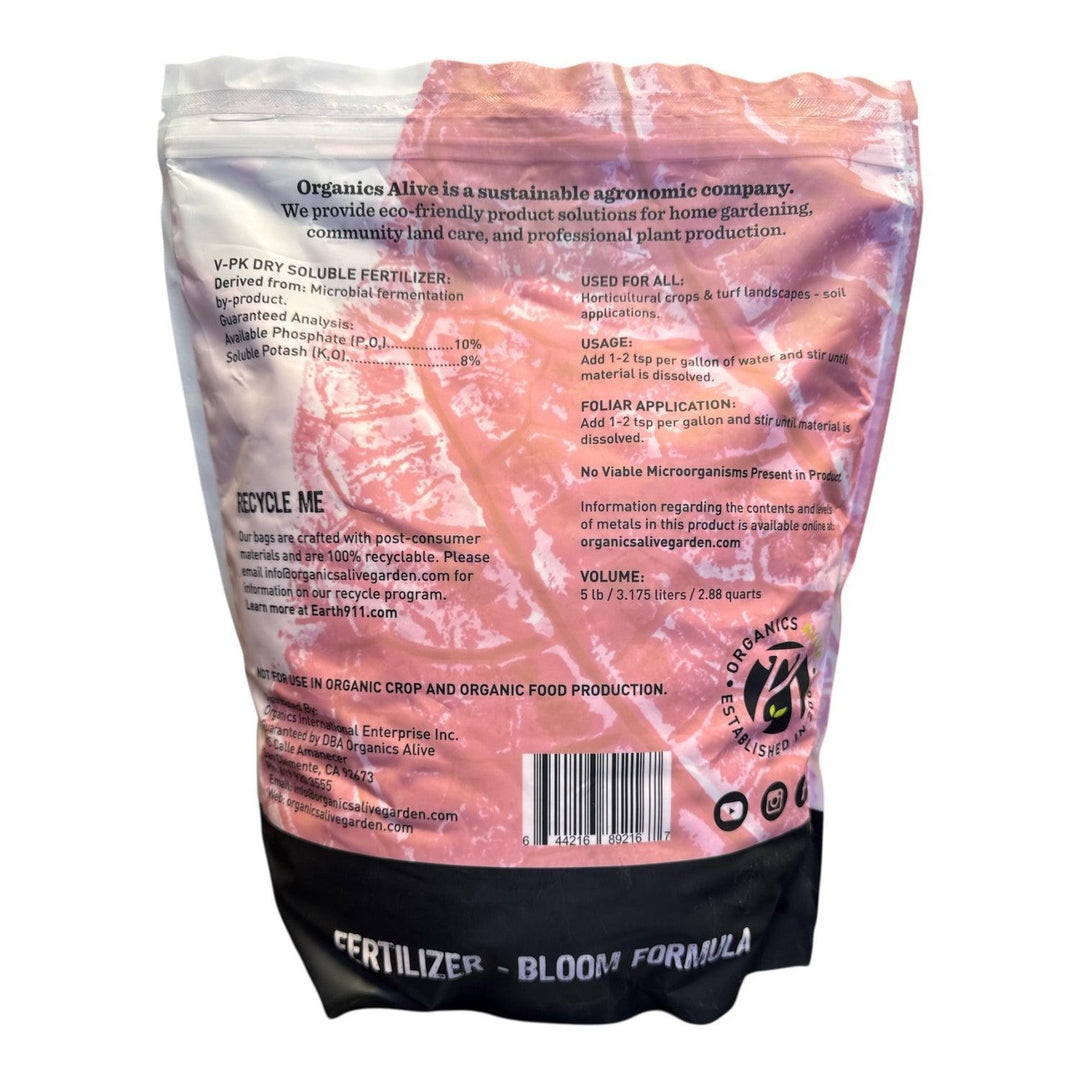 Organics Alive V-PK Dry Soluble 0-10-8