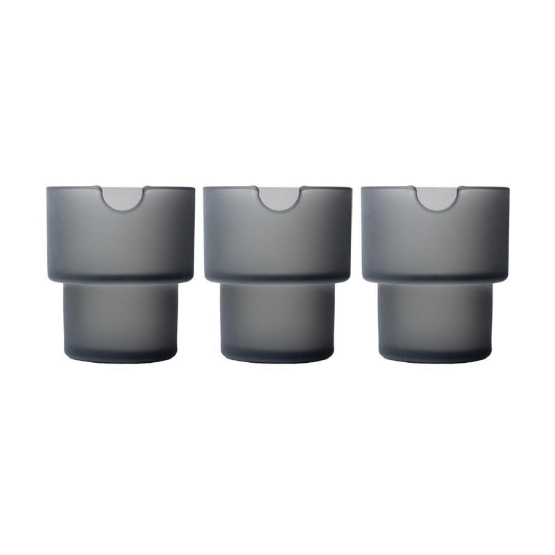 Flower Pots Ashtray Set - Charcoal