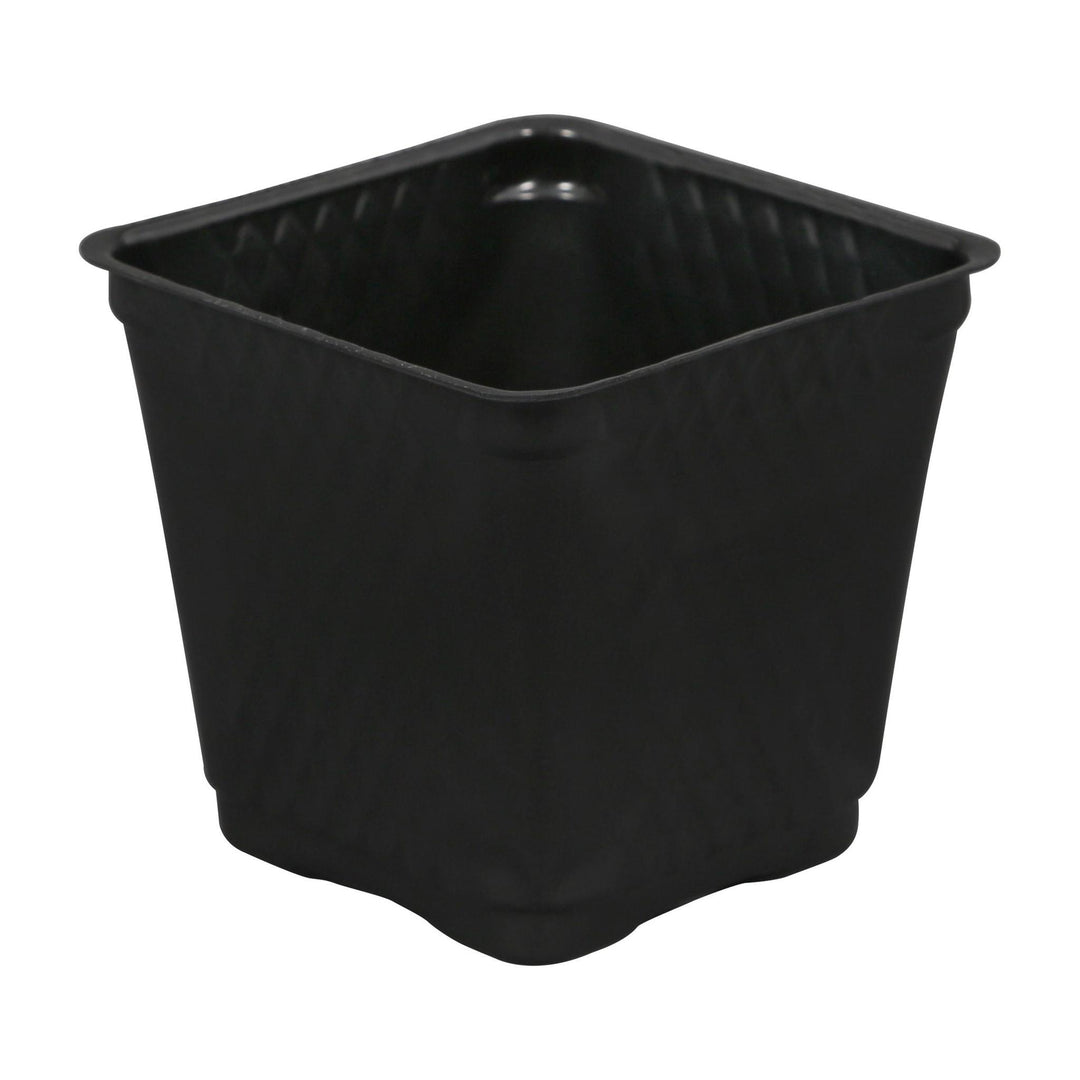 Gro Pro Black Square Pots BLOW MOLDED